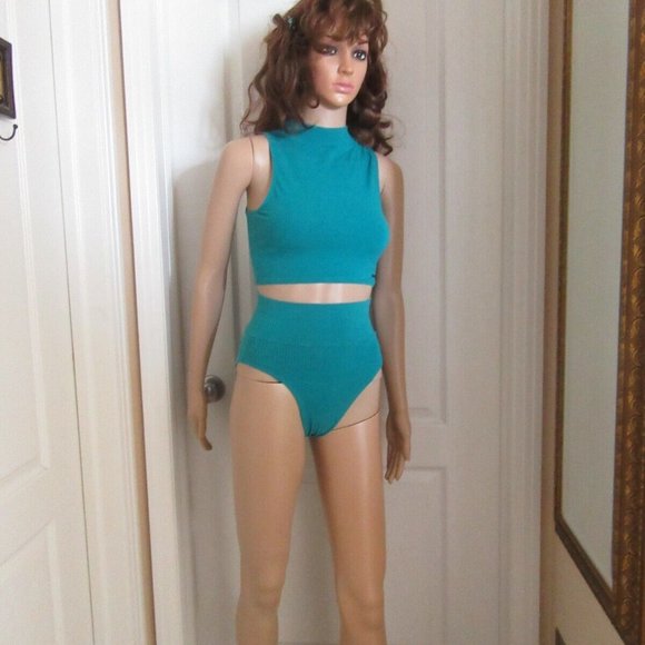 Vintage 2 Piece Bra /Tank Top Le FunSkin Medium - Picture 1 of 13